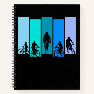 Cycling Silhouette Sports Notebook