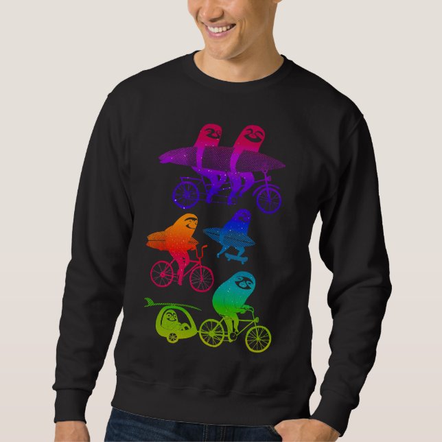 Cycling Sloths Sweatshirt (Front)