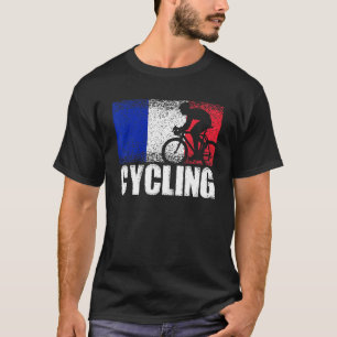 Cycling Sport France Flag French Bicycle Cyclist T-Shirt