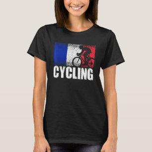 Cycling Sport France Flag French Bicycle Cyclist T-Shirt