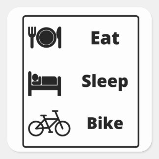 Cycling  square sticker