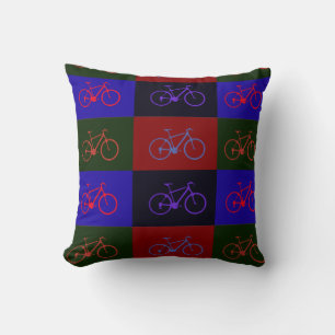 cycling ~ squared bikes cushion