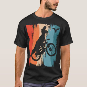 Cycling T-rex Dinosaur Mountain Biking Dino Riding T-Shirt