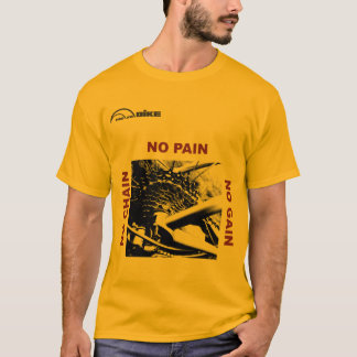 Cycling T Shirt - No Chain - No Pain - No Gain