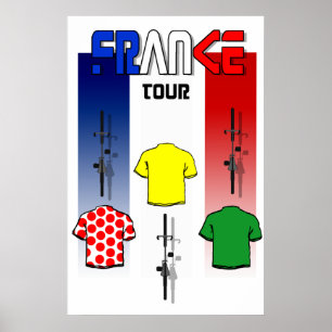 Cycling Touring France Cyclists Sports Fan Cycle Poster