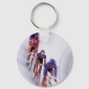 Cycling Track Race Bicycle Cycle Bicycling Key Ring