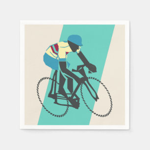 Cycling (Turquoise) Napkin