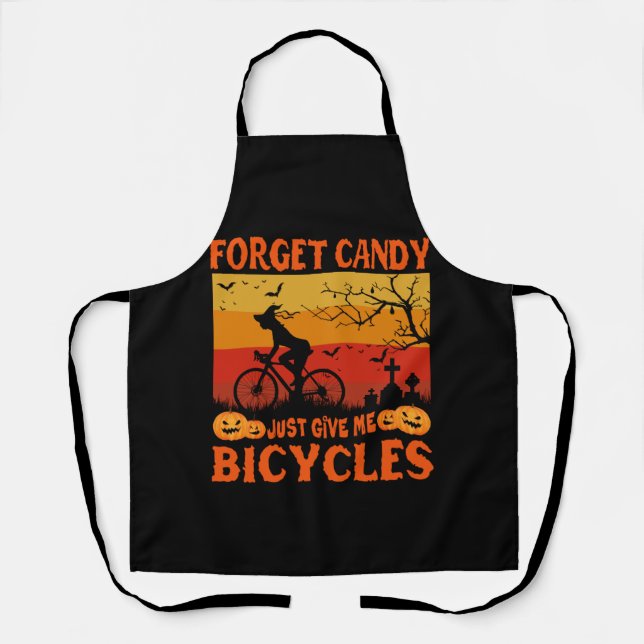 Cycling Witch Brooms Are For Beginners Bicycle Apron (Front)