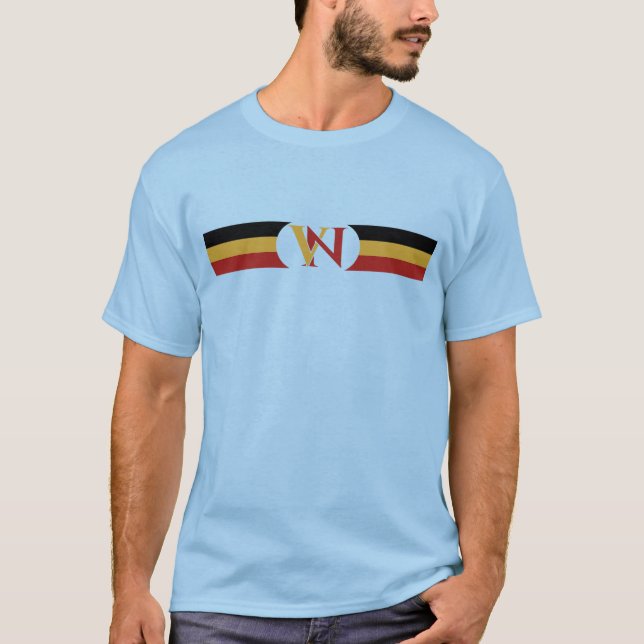  Cyclisme Belgique – Maillot National Inspiré –  T-Shirt (Front)