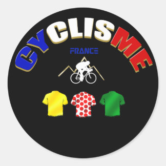 Cyclisme France Cycling Gift Ideas Classic Round Sticker