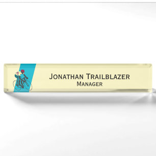 Cyclist #1 nameplate