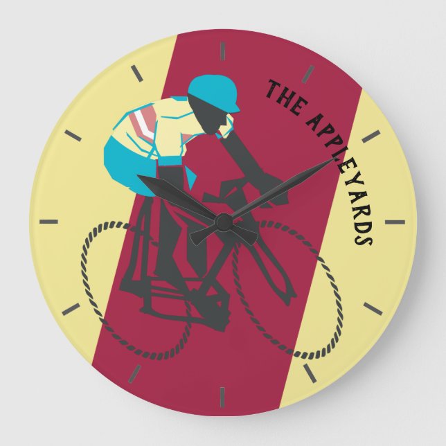 Cyclist #2 large clock (Front)