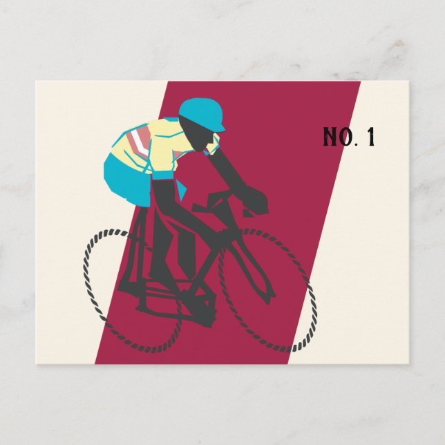 Cyclist #2 postcard (Front)