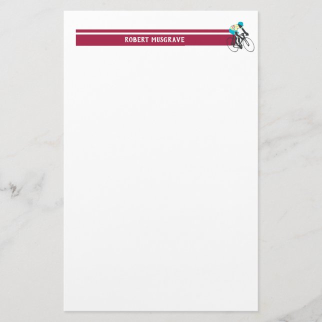 Cyclist #2 stationery (Front)