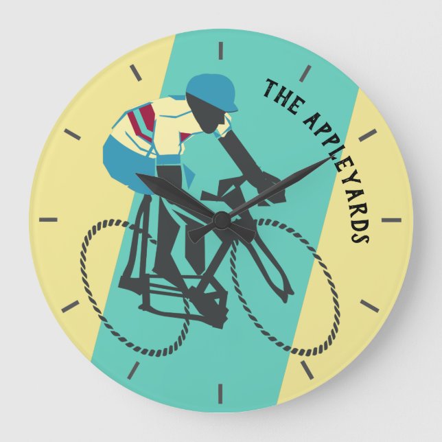 Cyclist #3 large clock (Front)