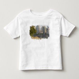 Cyclist along the Seawall Trail in downtown Toddler T-Shirt