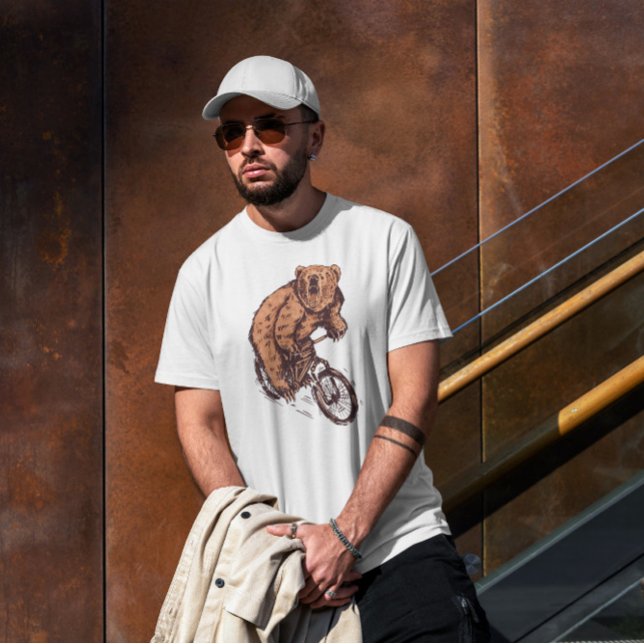 Cyclist Bear   T-Shirt (Creator Uploaded)
