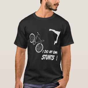 Cyclist bike bicycle crash accident humour funny b T-Shirt