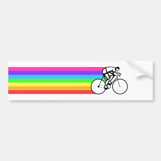 Cyclist Bumper Sticker (Front)