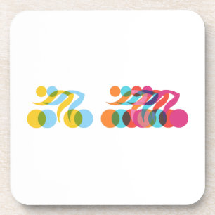 Cyclist cool and unique design coaster