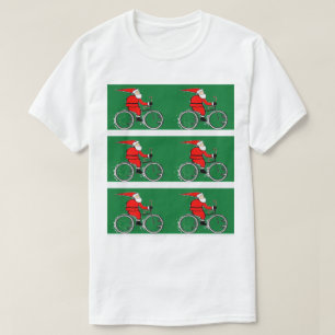 Cyclist Cycling Bike Riding Christmas T-Shirt