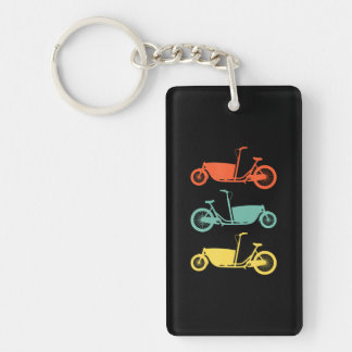 Cyclist Cycling Electric Cargo Bike Key Ring