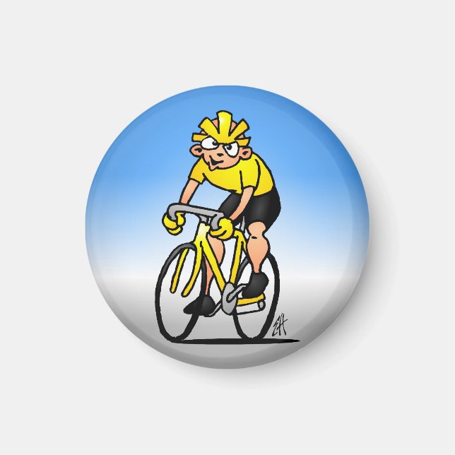 Cyclist - Cycling Magnet (Front)