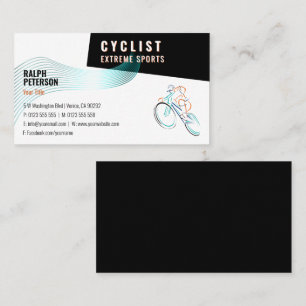 Cyclist Extreme Sports Professional Cyclist Business Card