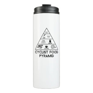 Cyclist Food Pyramid Thermal Tumbler