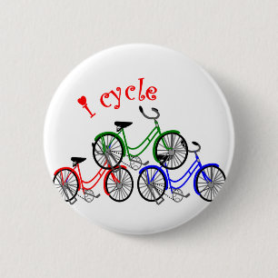 Cyclist Gifts (Bicycling) design 6 Cm Round Badge