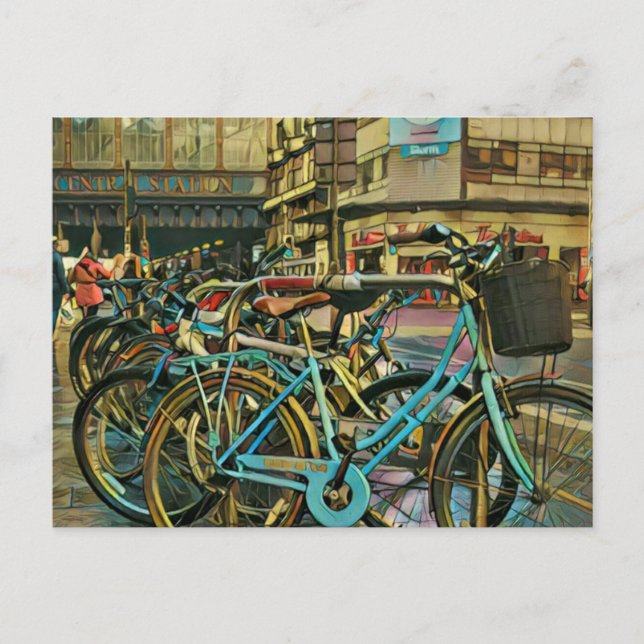 Cyclist gifts for dad postcard (Front)