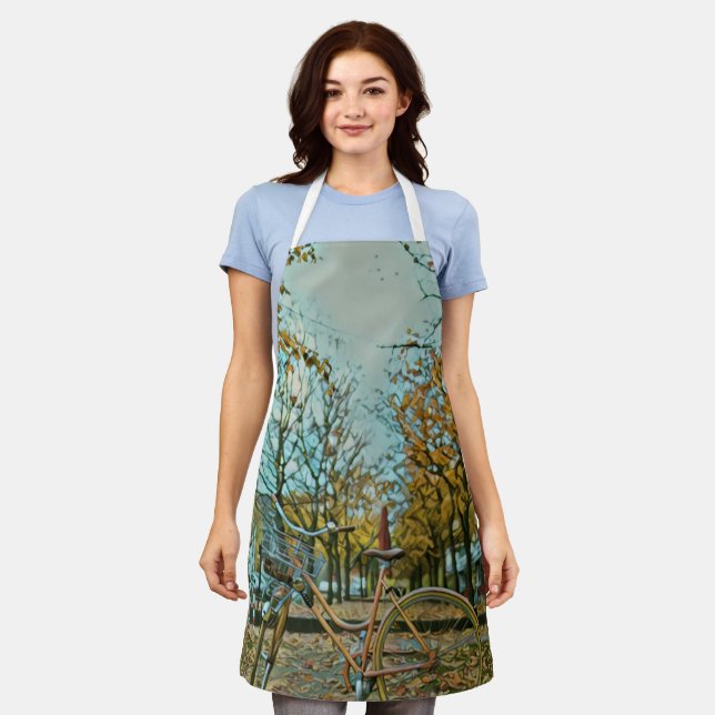Cyclist gifts for him apron (Worn)