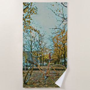 Cyclist gifts for him beach towel