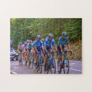 Cyclist Herd in Cycling Race Jigsaw Puzzle