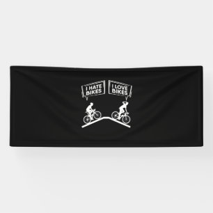 Cyclist I Love Bikes Banner