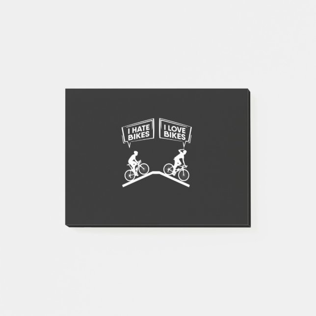 Cyclist I Love Bikes Post-it Notes (Front)