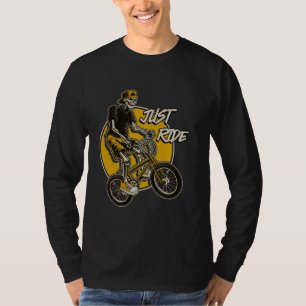 Cyclist JUST RIDE Cycling Biker Funny Biking T-Shirt