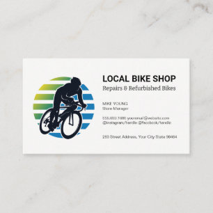 Cyclist Logo Bike Shop Appointment Card
