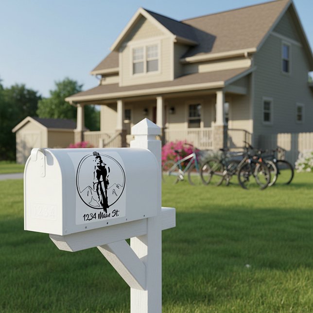 Cyclist mailbox sticker (Creator Uploaded)