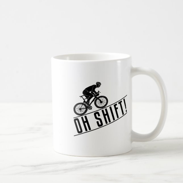 Cyclist Mountain Biker Funny Biking  Coffee Mug (Right)