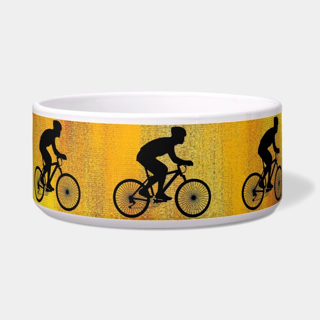 Cyclist Pet Bowl (Front)