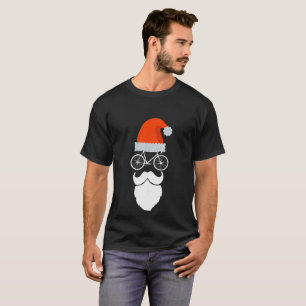 Cyclist Santa Bicycle Cycling Enthusiast Gift T-Shirt