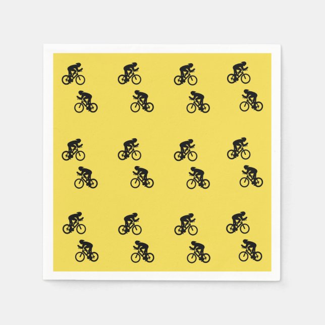 Cyclist serviettes, napkins (Front)
