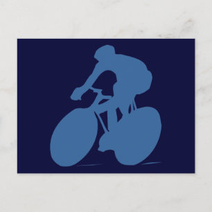 Cyclist Silhouette Postcards