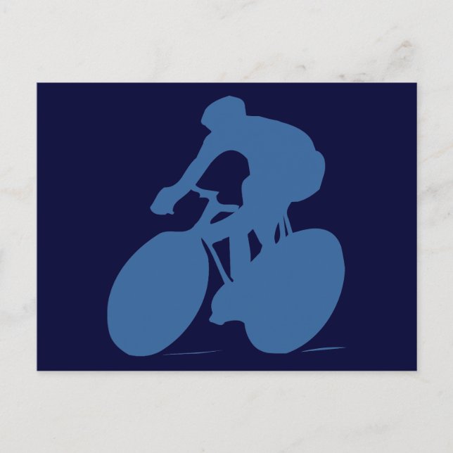 Cyclist Silhouette Postcards (Front)