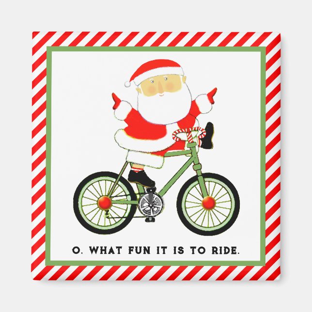 cyclist stocking stuffers magnet (Front)