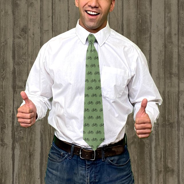 Cyclist Theme - Road Racing Bicycle on Stripey Tie (Creator Uploaded)