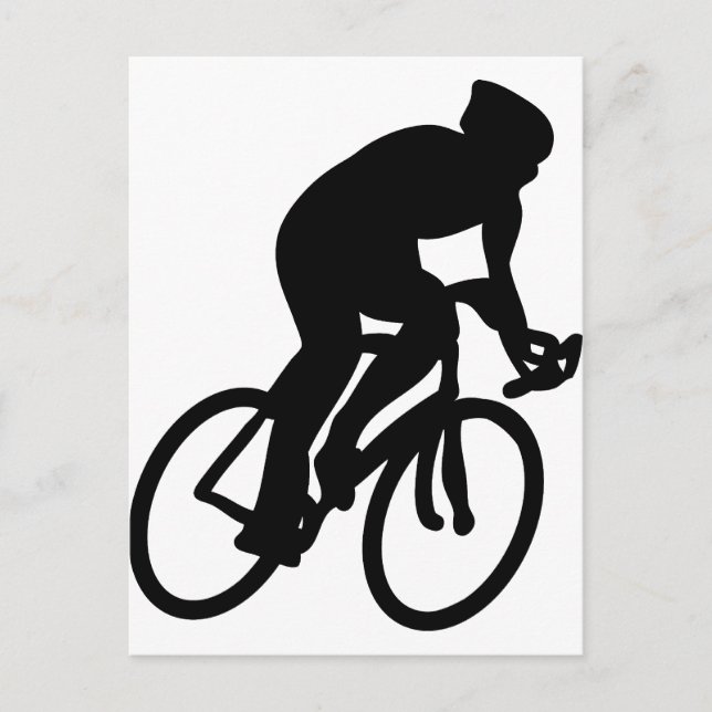cyclist tour de france racing bike postcard (Front)