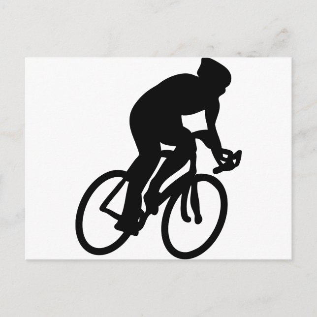cyclist tour de france racing bike postcard (Front)