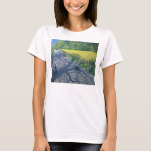 Cyclists and Yellow Field Kedleston Derby T-Shirt
